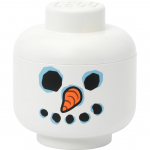 Room Copenhagen LEGO Storage Head "Snowman", small (white)