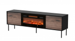 Cama CORTINA telekapp 180x40x60 must/p&auml;hkel + must kamin