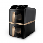 Philips 4000 series Dual Stack Airfryer Vertical Basket 10L Double Stand-alone 2750 W Hot air fryer Black