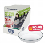 ANIMAL ISLAND Everyday Chicken with quail in broth Box - wet cat food - 12x85g + free plate