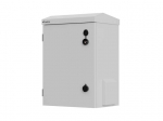 Rack cabinet 10" wall/pole-mount ip55 hermetic 340x250x500 grey (assembled)