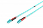 Patch cord FO LC/LC, dplx, MM 50/125, OM3, LSOH, 1m, turquoise