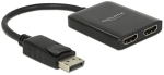 DeLOCK DisplayPort 1.4> 2x HDMI MST splitters, splitters & switches