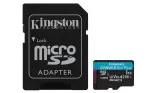 Kingston Technology 1TB microSDXC Canvas Go Plus Gen4 200MB/s A2 U3 V30 m&auml;lukaart + adapter