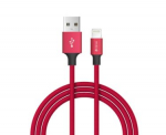 Devia Pheez seeria USB-C - Lightning kaabel 1M punane