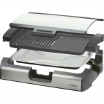 Steba BBQ table grill VG 200 (black, 2,200 watts, with glass lid)