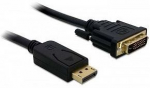 DeLOCK Displ.Port-> 24+1 - black 5,0m