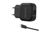 Qoltec 50188 mobiilseadme laadija s&uuml;learvutile, nutitelefonile, nutikellale, tahvelarvutile, telefonile, universaalne must vahelduvvool, alalisvool siseruumidesse