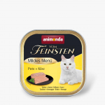 ANIMONDA Vom Feinsten Adult Mildes Menu Kalkun juustuga - kassi m&auml;rgtoit - 100g