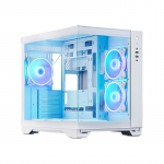 PC case VISIO GM-30W-T G-OP 6xfans ARGB white