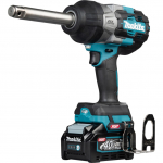 Makita TW011GZ XGT cordless impact wrench, 40 volts, blue/black, without battery and charger, with 138mm long shaft, 3/4" square drive
