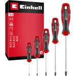 Einhell-KWB screwdriver set PZ, 5 pieces (red/black, ergonomic two-component handles)