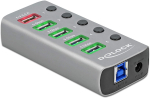DeLOCK USB 3.2 Gen1 Hub + 4Po + 1SLK + ST + BE - 63262