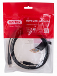 UNITEK HDMI-kaabel 2.0 4K60Hz, lame, 2M, C11063BK-2M