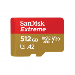 SanDisk Extreme 512 GB MicroSDHC UHS-I klass 10