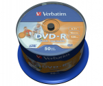 Verb DVD-R 16x 4.7GB 50P CB Printable 4353