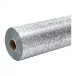 HTVRONT Glitter Heat Transfer Film, 30.5 cm x 90 cm (silver)