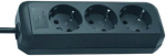 Brennenstuhl Eco black 3x
