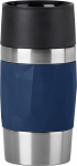 Emsa Travel Mug Compact thermal mug 0.3 liters (dark blue, screw cap)