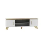 Cama TV-alus LOTTA 160 2D2K valge/sonoma