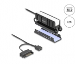 Delock M.2 heatsink for SSD 2280 with RGB LED