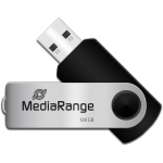 MediaRange Flexi-Drive 128 GB (black/silver, USB-A 2.0)