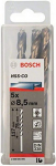 Bosch metal twist drill HSS-Co, DIN 338, 8.5mm (5 pieces, working length 75mm)