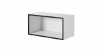 Cama avatud hoiukapp ROCO RO4 75/37/37 valge/must