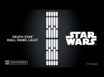 Paladone Star Wars Death Star Wall Panel Light