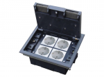 Floor box 4M (45x45) depth adjustable, for technical floor (screed optional)