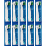 Braun Oral-B Pro CrossAction brush heads, pack of 10 (frustration-free outer packaging)