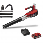 EINHELL Professional Cordless Leaf Blower GP-LB 18/200 LI red/black, 1x Li-Ion battery 4.0 Ah Plus, with gutter cleaning set