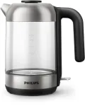 Philips 5000 series HD9339/80 elektriline veekeetja 1,7 l 2200 W must, roostevaba teras, l&auml;bipaistev