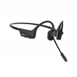 SHOKZ OpenComm2 2025 uuendatud juhtmevabad Bluetooth luujuhtivusega videokonverentsi peakomplektid USB-C laadimispordiga | 16 tundi k&otilde;neaega, 29 m juhtmevaba ulatus, 1 tund laadimisaega | Sisaldab m&uuml;rasummutavat mikrofoni, must