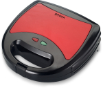 Brock SSM 2003 RD 3 in 1 Sandwich/Waffle Maker And Grill 750W, Black/Red
