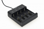 Battery charger USB Ni-MH+Li-ion black