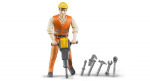 Bruder bworld Construction worker with accessories (60020)