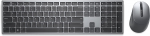 DE Layout - Dell Premier Multi-Device Wireless Keyboard and Mouse (KM7321W) Desktop Set (Titanium/Black, Scissor Mechanics)