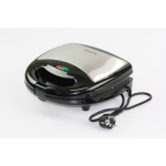 Brock SSM 2004 SS 3 in 1 Sandwich/Waffle Maker And Nutlet Makerl 750W, Black/Steel