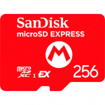 SanDisk Nintendo Switch 2 mircoSD Express Card 256 GB, memory card in Mario design