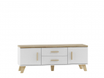Cama RTV alus LOTTA 140cm valge + Sonoma tamm