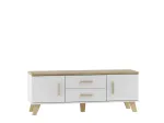 Cama RTV alus LOTTA 140cm valge + Sonoma tamm