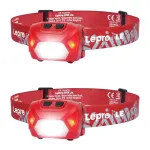 LEPRO 320014-R-2 USB Headlamp, 2-Pack
