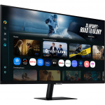 SAMSUNG Smart AI Monitor S32FM700UU, LED monitor - 32 - black, UltraHD/4K, VA, HDR, remote control, speakers