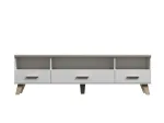 Cama RTV alus LOTTA 180cm valge + Sonoma tamm