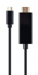 Gembird A-CM-HDMIM-01 USB-C male to HDMI-male adapter, 4K 30Hz, 2m, black