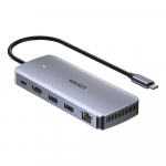 UNITEK AKTIIVNE JAOTUR USB-C 10GBPS, M.2, HDMI, PD 100W