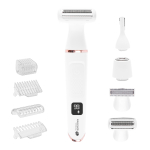 Rio Go Smooth 4-In-1 Lady Shaver & Bikini Trimmer, White