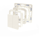 Shelly Adapter Busch-Jaeger, for Blu Wall Switch 4 wall buttons (ivory)