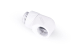 Alphacool icicle L connector rotatable G1/4 AG to G1/4 IG - white, connection (white, for soft hoses (PVC, silicone, neoprene))